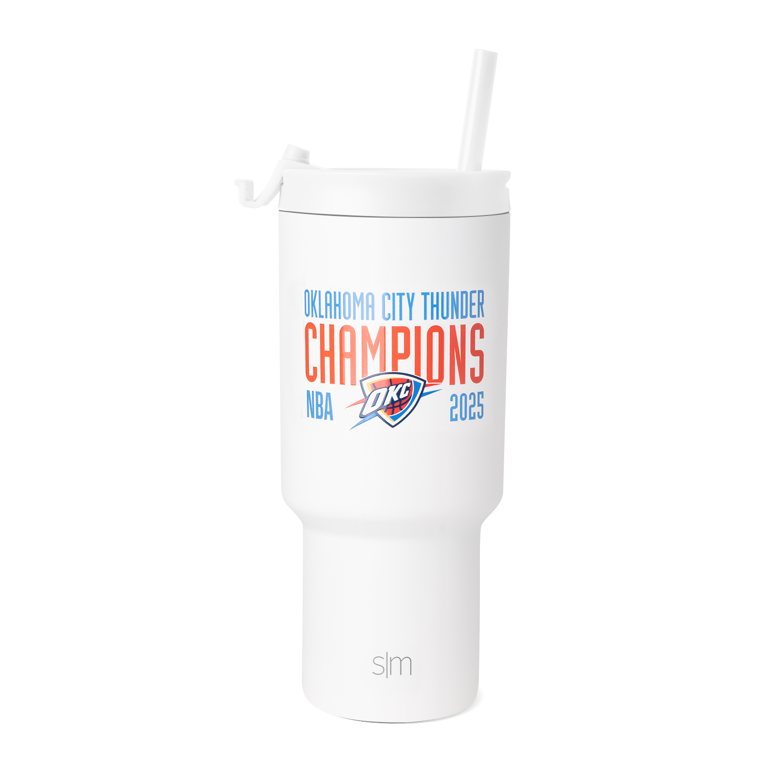 NBA Trek Tumbler with Flip Lid - OKC Thunder Champions - Orange