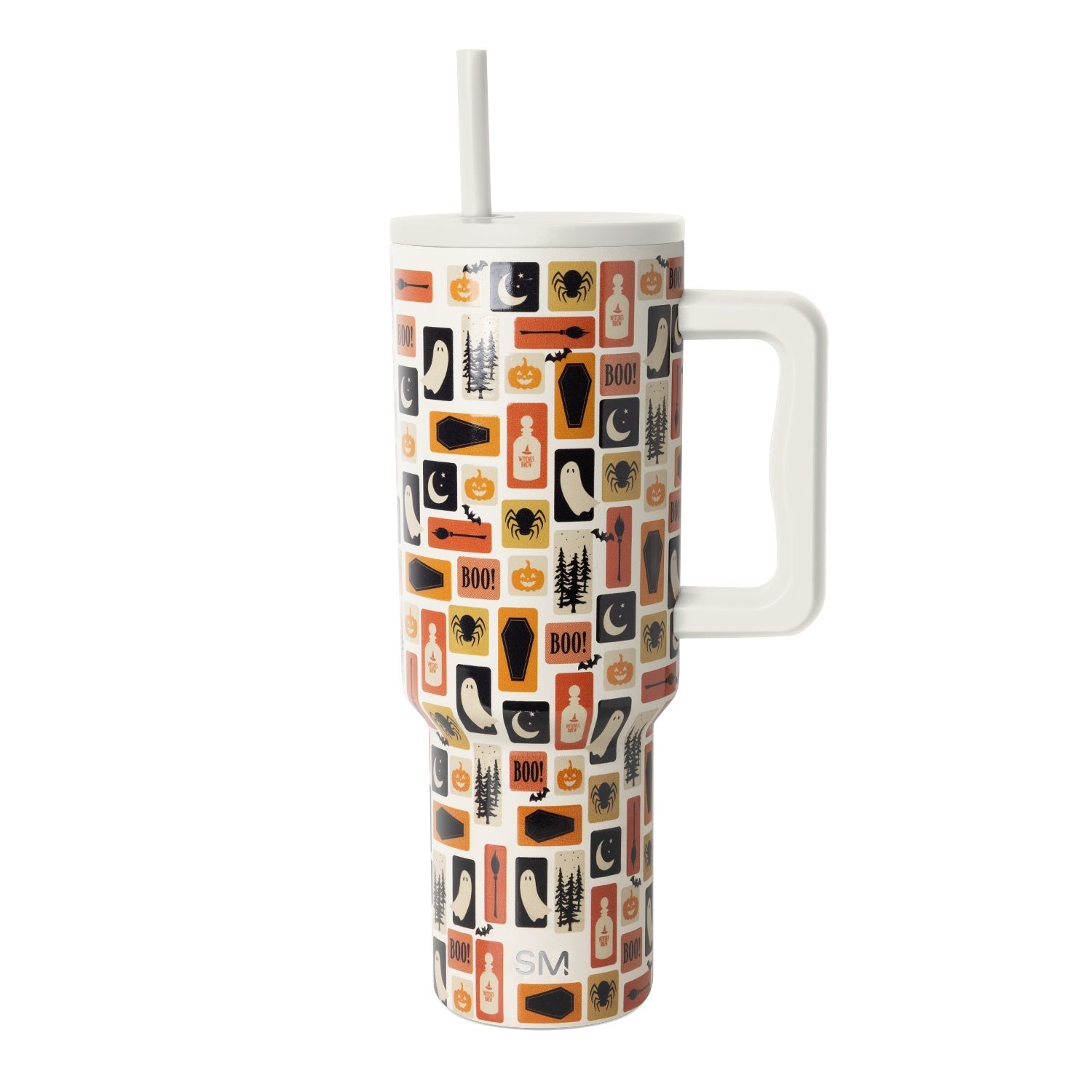 Trek Tumbler - 40oz / Spooky Stamps on Cream