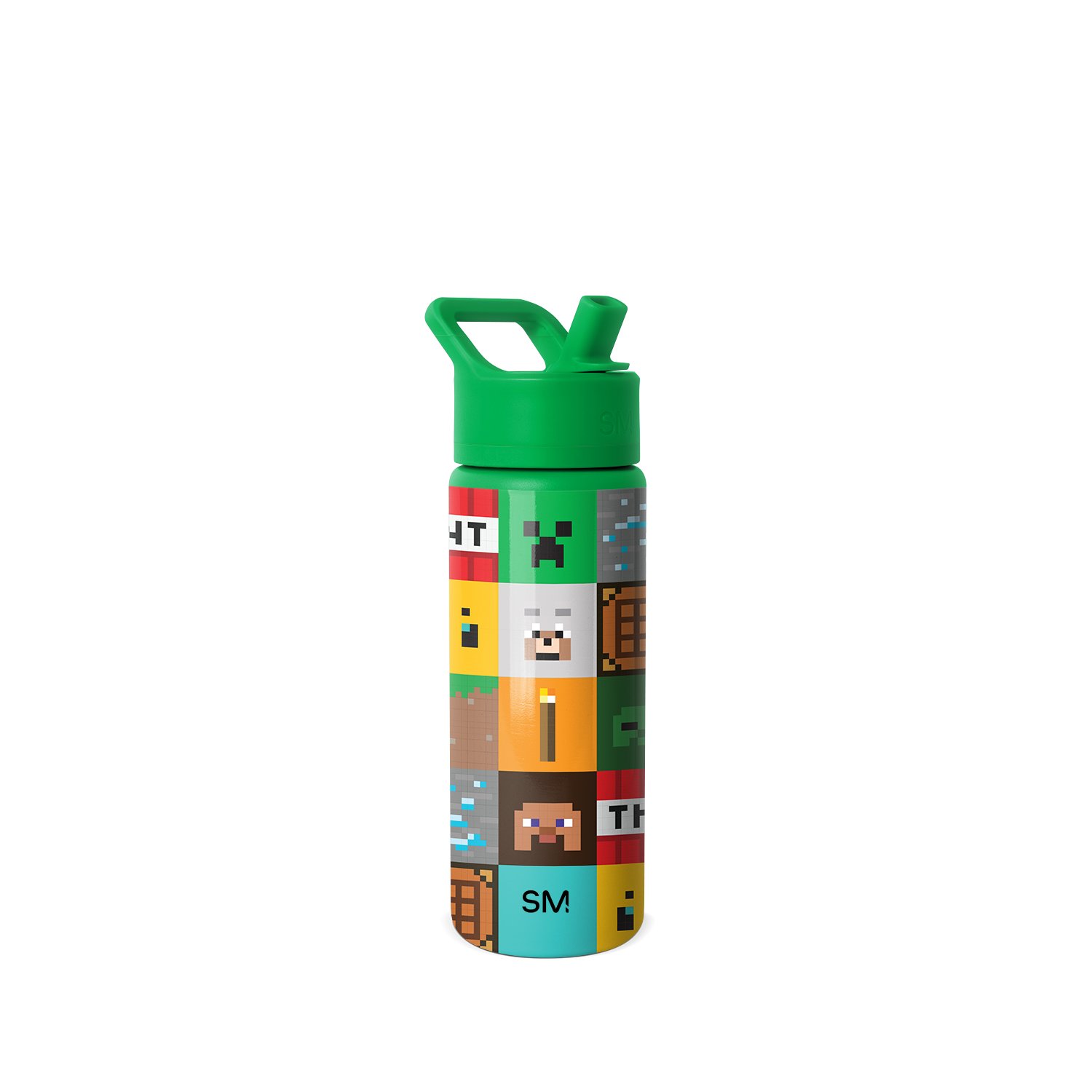 Summit Water Bottle with Straw Lid - 18oz / Minecraft Mashup